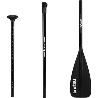 Verstelbare SUP-peddel Aluminiumlegering Stand Up Paddle Board Peddel Draagbare intrekbare peddel Aluminum Alloy Paddles black