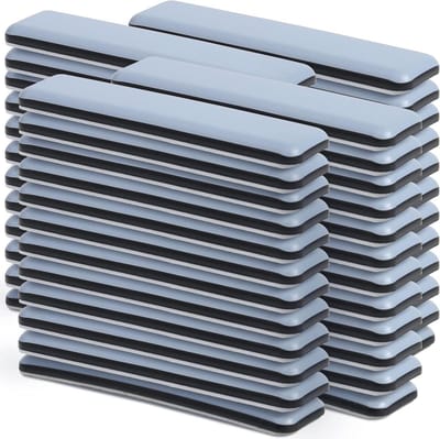 Meubelschuivers - Verhuisglijders Vloerbeschermers - Meubels Verplaatsen - Herbruikbaar Duurzaam Materiaal - 48 stuks 24x100 mm - Grijs