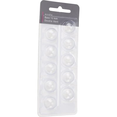 10 stuks Dubbele Ventilatie Bass Dome Accessoire Enkellaags Dubbele Ventilatie Siliconen Vervangende Domes voor Large Size 12mm