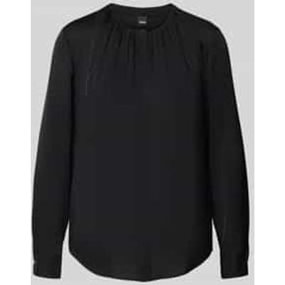 Slim fit blouse van een zijdemix, model 'Banorah'