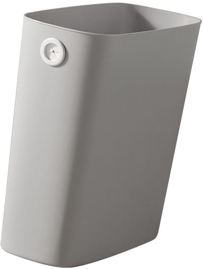 Dailygoods- Afvalemmer Premium Kunststof - Compact - Ruimtebesparend - Met Bevestigingsgat - Slank Ontwerp - 11 x 10,6 x 5,1 cm - Prullenbak