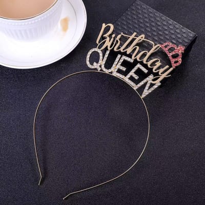 Serre-tête Lettre Diamant Accessoires Cheveux Anniversaire Reine d'Anniversaire Serre-tête Fête d'Anniversaire