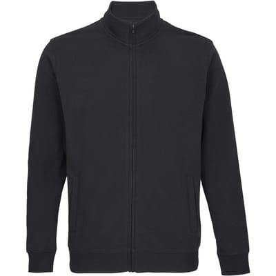 SOLS Unisex Cooper Sweat Jacket met volledige rits voor volwassenen (Zwart)