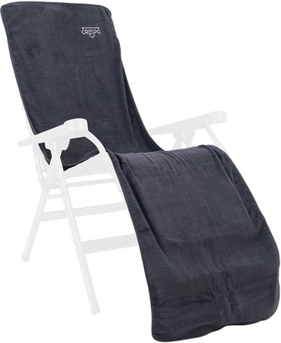 Crespo - Badstof stoelhoes L - Relaxstoelen - Grijs