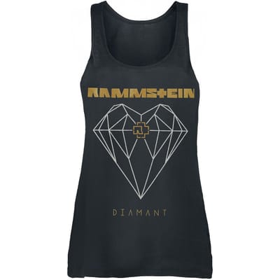 Rammstein Top - Diamant - S tot XL - voor Vrouwen - zwart