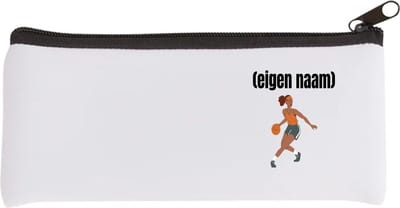 Akyol - basketbal vrouw met eigen naam Etui - Basketbal - iemand die op basketbal zit - sport - verjaardag cadeau - kado - geschenk - 20 bij 9 cm