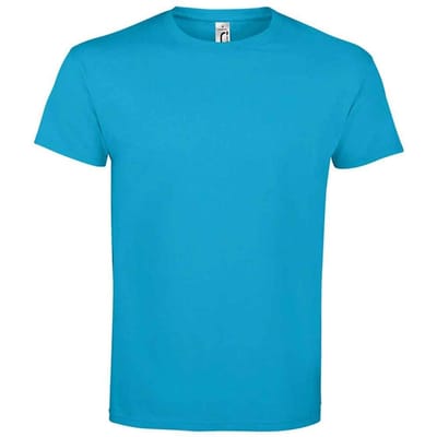 SOLS Unisex Imperial Zwaar T-shirt voor volwassenen (Aqua)