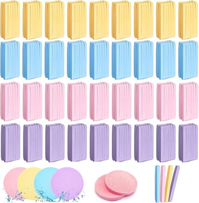 480x Gecomprimeerde Gezichtssponzen - Herbruikbaar voor Reiniging, Peeling en Make-up Verwijderen