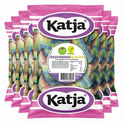 Katja Regenboogmatjes - 6 x 500 gr - Voordeelverpakking