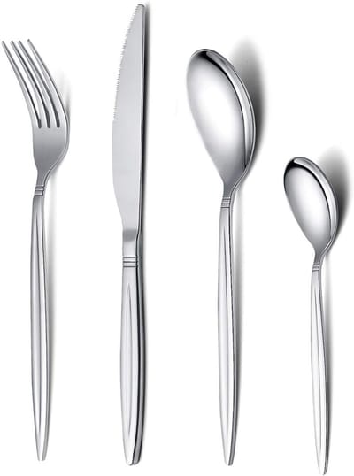 Dailygoods- Bestekset 24-delig - Roestvrij Staal - Glanzende Afwerking - Vaatwasmachinebestendig - Geschikt voor 6 Personen - Perfect voor Feestdagen - Servies