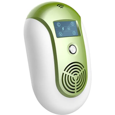 Répulsif antiparasitaire ultrasonique enfichable, répulsif électrique Portable pour rats et moustiques avec constante ou Variable EU Plug vert