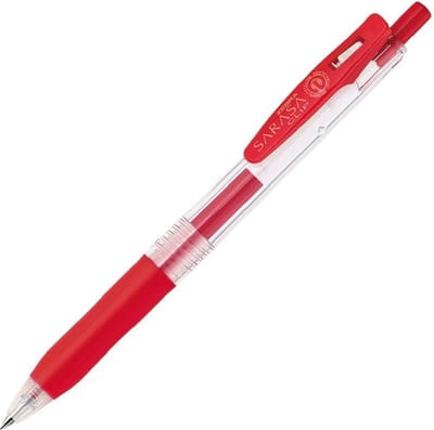 Zebra Sarasa Clip Gelpen 0.5mm Rood