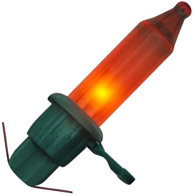 OE Lightning Reserve Kerstlampje - Groene Insteek Fitting - 2.5V/0.425W - Rood Licht