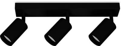 Kwazar Luminaire LED-plafondspot GU10 plafondlamp woonkamer wandlamp speelkamer VENTO.3 zwart