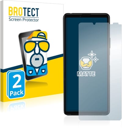BROTECT - Screenprotector voor Sony Xperia 10 III / 10 III Lite - Folie Beschermfolie matte 2 Stuks