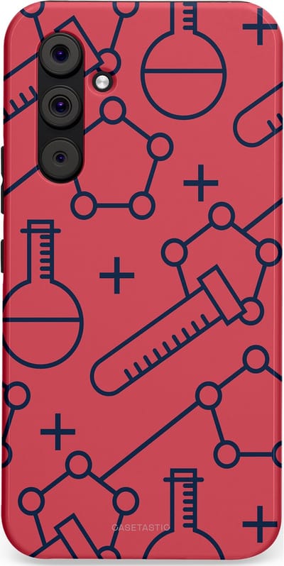 Casetastic hoesje geschikt voor Samsung Galaxy A54 (2023) 5G - Dubbellaagse bescherming - Rode Laboratorium - Fashion Case - Koraal