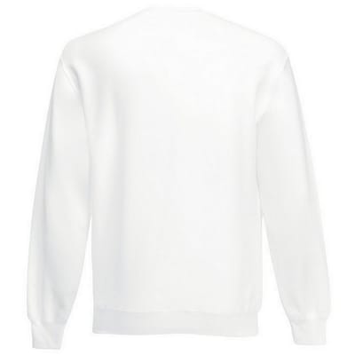 Fruit of the Loom Uniseks Klassiek Effen Sweatshirt voor volwassenen (Wit)