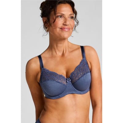 Hunkemöller Dames Lingerie Niet-voorgevormde beugel bh Sophie - Blauw - maat C75