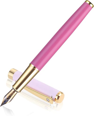 Luxe vulpen met 0.5mm iridium fijne nib, rhinestone design, perfect voor kalligrafie, kantoor en als cadeau