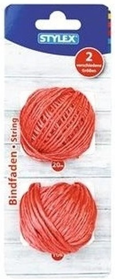 2x Bollen touw roze - Touw bolletjes van 10 meter en 20 meter - Hobby touw