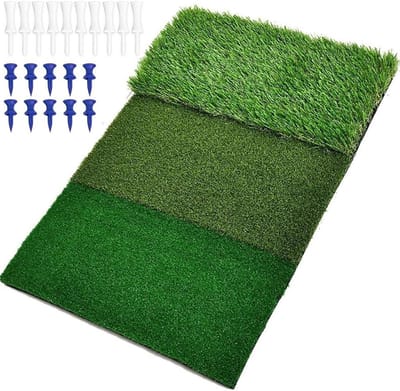 Golf Oefenmat 3-in-1 60x30cm voor Putting, Chipping en Driving - Ideaal voor Thuis en Op de Range