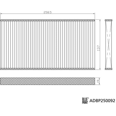 Cabinefilter BLUE PRINT ADBP250092