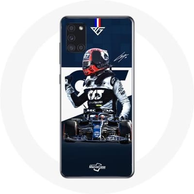 Samsung Galaxy A21S Hoesje Formule 1 Max Verstappen F1 Racing Driver Blauw blauw