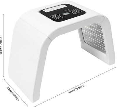 Cherrys Finds - Led Gezichtsmasker - Led Gezichtsmasker Lichttherapie - Led Therapie - 7 Kleuren Lichttherapie - Met Veiligheidsbril - Wit