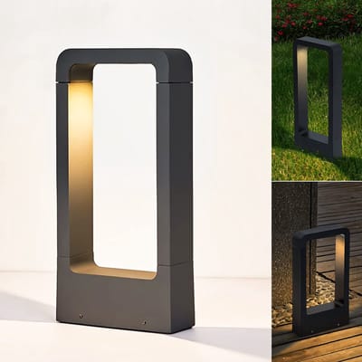 JeiibrZui 1x LED-paalverlichting, IP65 Buitenverlichting 3000K Warm Witte LED, Tuinlamp van Gegoten Aluminium voor Padverlichting & Tuinverlichting