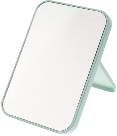 draagbare make-upspiegel opvouwbare vierkante make-up spiegel reismake-up spiegel draagbare tafelspiegel (lichtgroen) 1 STÜCK lichtgroen