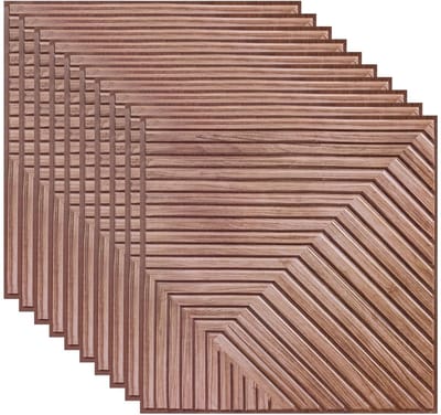 Dailygoods- Akoestische Panelen 10 Stuks - Zelfklevend - Geluidsisolatie - Wanddecoratie - 30x30 cm - Ideaal voor Gaming - Geluidsisolatiepanelen