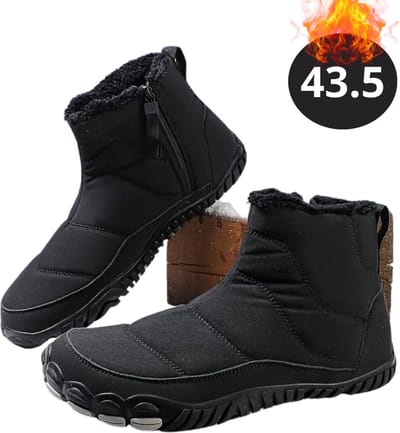 Nivard Snowboots - Sneeuwschoenen - Sneeuwboots - Heren - Wintersport - Ski - Skischoenen - Zwart - 43 - Antislip