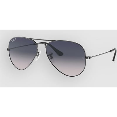 Ray-Ban Aviator Large Metal Gunmetal Zonnebril grijs