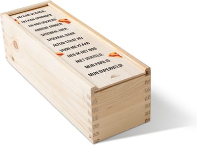 Bierkist | Vaderdag cadeau | Wijnkist |Cadeauverpakking | Vaderdag tip | Cadeau voor papa | Vaderdag | 1-vaks | Fotofabriek