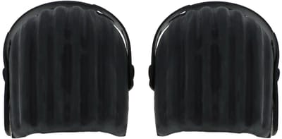 Benson Zachte kniebeschermers - hard rubber - zwart - 2 stuks - schelpvormig
