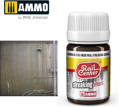 AMMO by Mig Jimenez Modelbouwdecoratie - MIG R2103 Rail Center - Industrial Grime - Streaking Effects - 35 ml Effecten potje