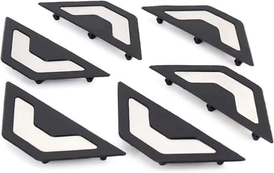 Motorfiets Voetsteunen - Pedaal Plaat - Verbeterde Rijervaring - Antislip Ontwerp - One Size - Zwart