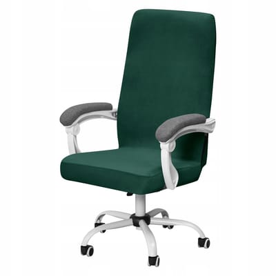 Groene Velours Draaistoelhoes - Comfortabele en Stijlvolle Bescherming