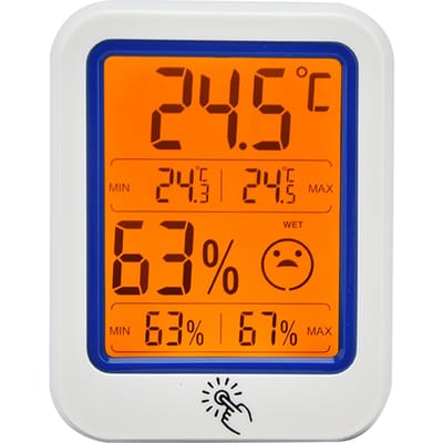 Wandmontage Elektronische Thermometer Hygrometer Digitale Temperatuur Vochtigheidsmeter voor Huis Industrie white