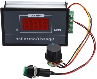 DC Motor Snelheidsregelaar 6-60V 30A PWM - Verstelbare Snelheid, Start/Stop Schakelaar, Ideaal voor Motoren en Elektrische Toepassingen