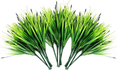 Kunstgras Bundels - Nep Gras Planten - Buiten Decoratie - UV Bestendig Plastic - 30-40cm - Groen