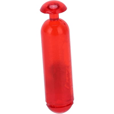 50 STUKS 21mm Plastic Rammelaars Schudden Vissen Kunstaas Aas Inzetbuis Rammelaars voor Zachte VisRood rood