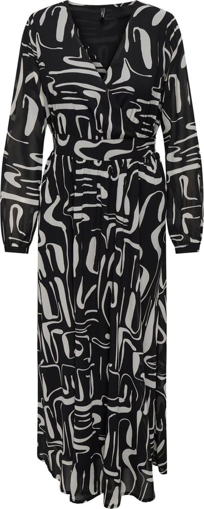 ONLY - ONLSTAR LIFE L/S CARA LONG DRESS PTM - Dames - Maxi jurken