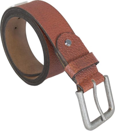 Heren Riem Lichtbruin Italiaans Leer - 4 cm Brede Casual Leren Dames Riem Of Heren Riem - Maat 115 cm (Taillemaat tot 100 cm)