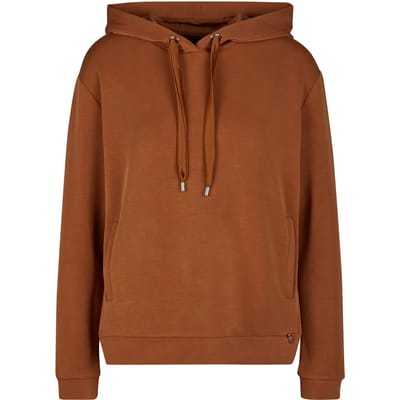 Dames Fluide met Glinsterende Capuchon Sweatshirt met Italiaanse Zakken COMMA