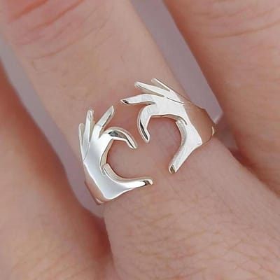 Huitan Schattige Muisvorm Open Ring Voor Vrouwen Antiek Koperkleur Moderne Mode Vingeraccessoires Hip Hop Feest Sieraden resizable
