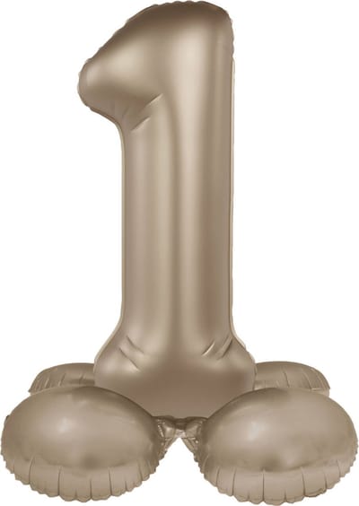 Folat - Staande folieballon Cijfer 1 Starlight Gold - 41 cm