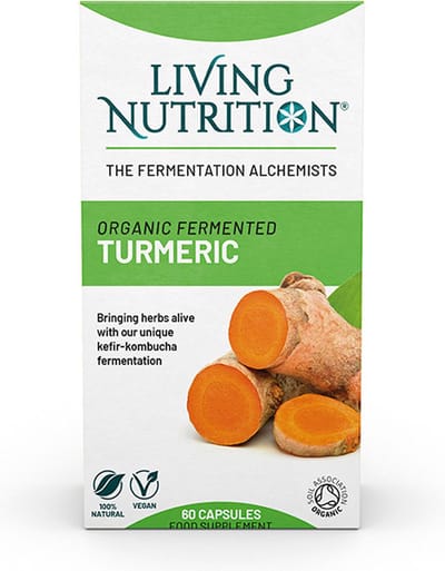 Living Nutrition - Biologisch gefermenteerde Kurkuma supplement - Vegan Turmeric - curcuminen - biotica
