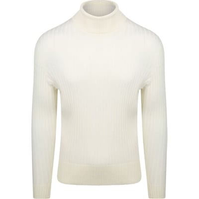 Suitable Coltrui Rib Merino Off White - Maat M - Heren