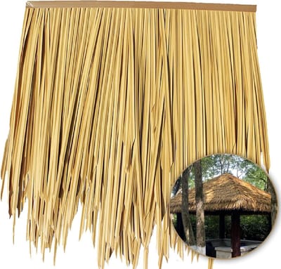Kunstmatige Palm Bedekking - Rieten Dak Tegels - Tropische Tuin Decoratie - Vlamvertragend Materiaal - 50 cm x 50 cm